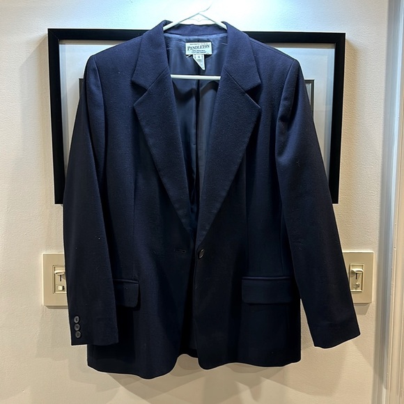 Pendleton Jackets & Blazers - Pendleton blue virgin wool blazer size 12
